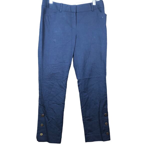 Talbots Womens Pants Blue Mid Rise Hampshire Ankle Workwear Stretch 6P - Picture 1 of 13